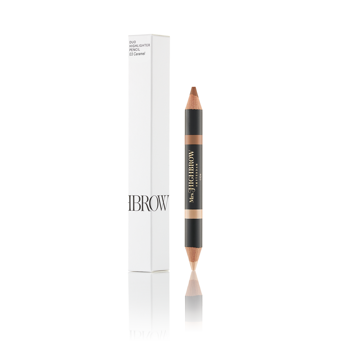 Mrs Highbrow Highlighting Duo Brow Pencil 03 Caramel - BVShop