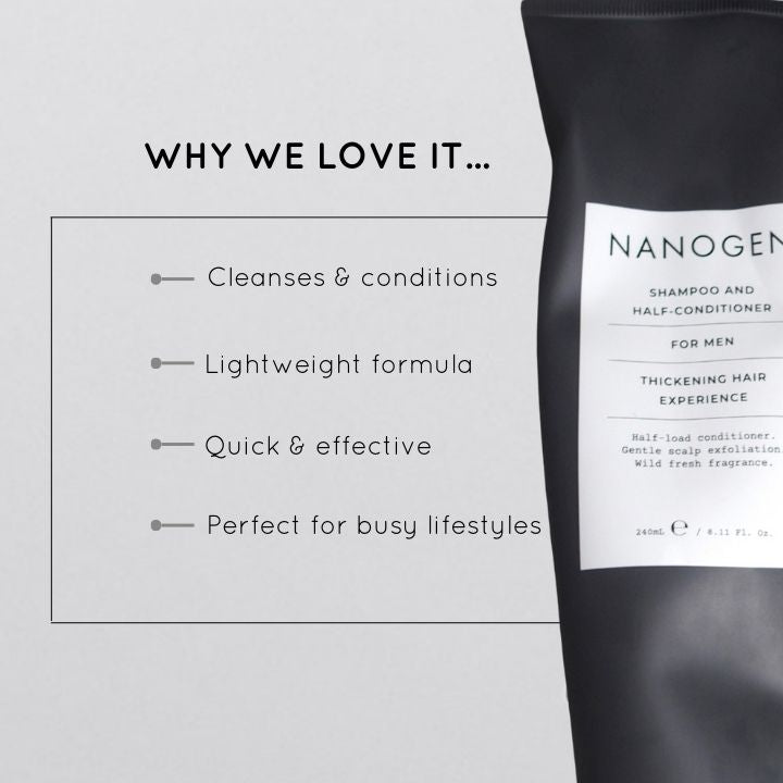 Nanogen Shampoo & Half-Conditionier For Men 240ml - BVShop