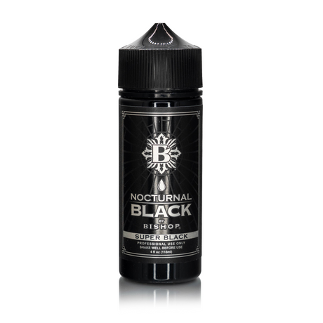Nocturnal By Bishop Super Black 118ml — Flasche auf weißem Hintergrund