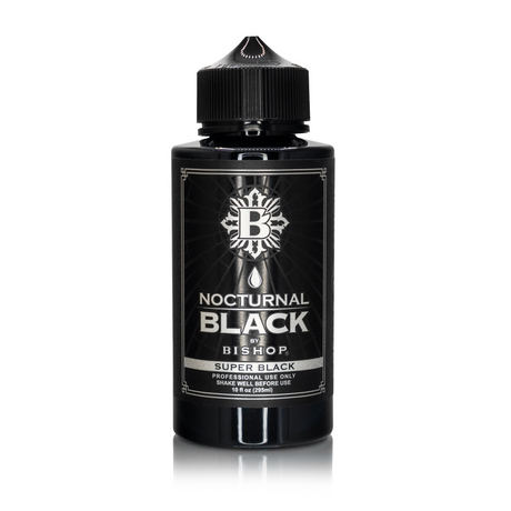 Nocturnal By Bishop Super Black 295ml — Flasche auf weißem Hintergrund