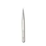 Nouveau Lashes fine point tweezers for precise eyelash application, featuring slim, stainless steel design.