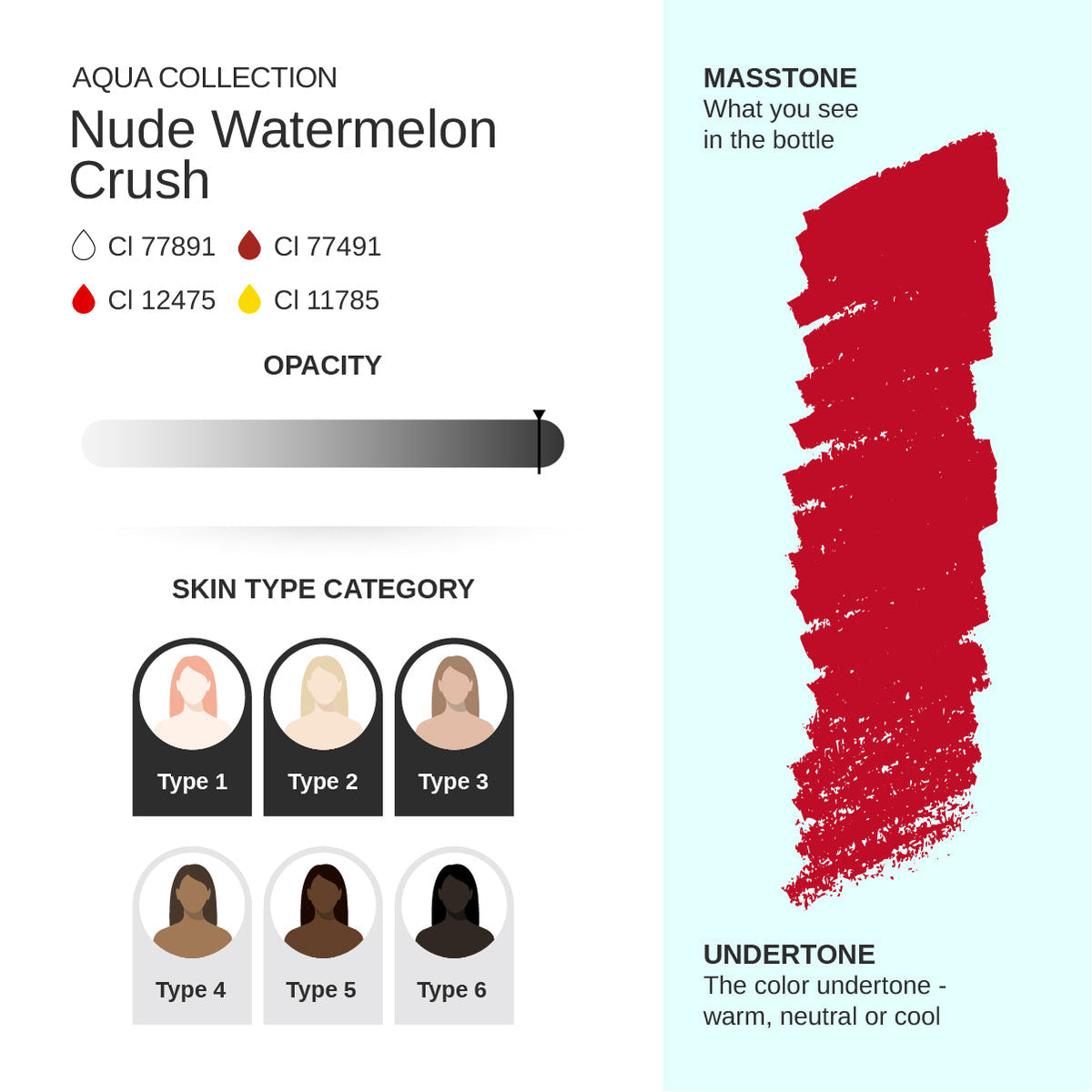 PhiAcademy PMU Aqua Nude Watermelon Crush Pigment 10ml – pigment shade and product information