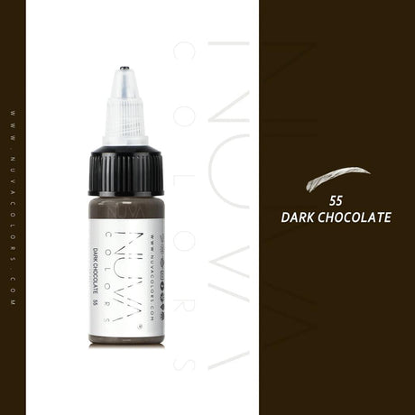 Nuva Colors Eyebrow Pigments 55 DARK CHOCOLATE 15ml - BVShop