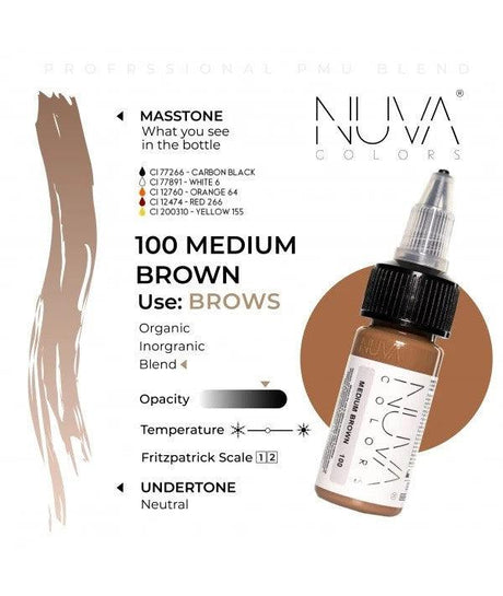 Nuva Colors Perfect Brows Set 8x15ml - BVShop