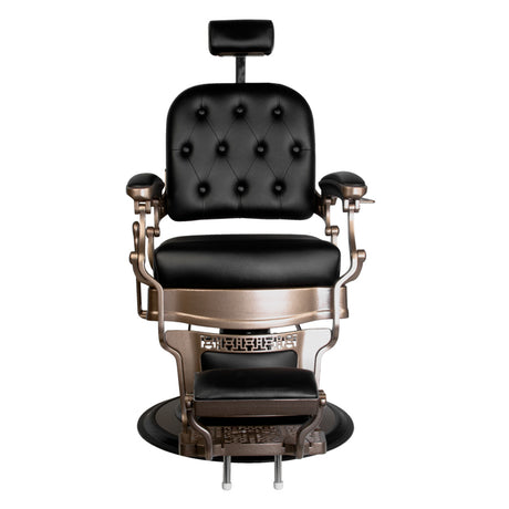 Old Ernesto Black Barber Chair Gabbiano - BVShop
