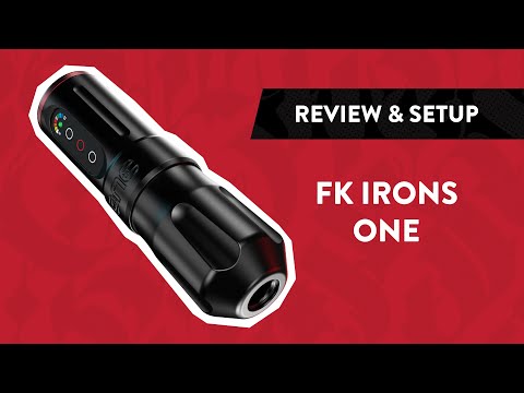 FK Irons ONE Kabellose Tätowiermaschine Charcoal/Ruby