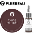 Purebeau Taupe Medium 10ml HiCON Augenbrauenpigment-Flasche und Farbmuster