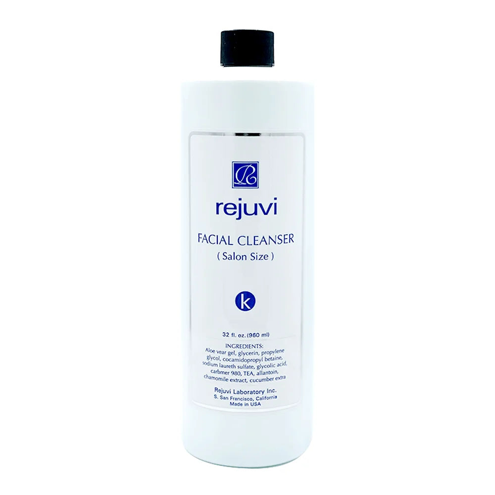 Rejuvi k Gesichtsreiniger 960ml – Flasche, Vorderetikett