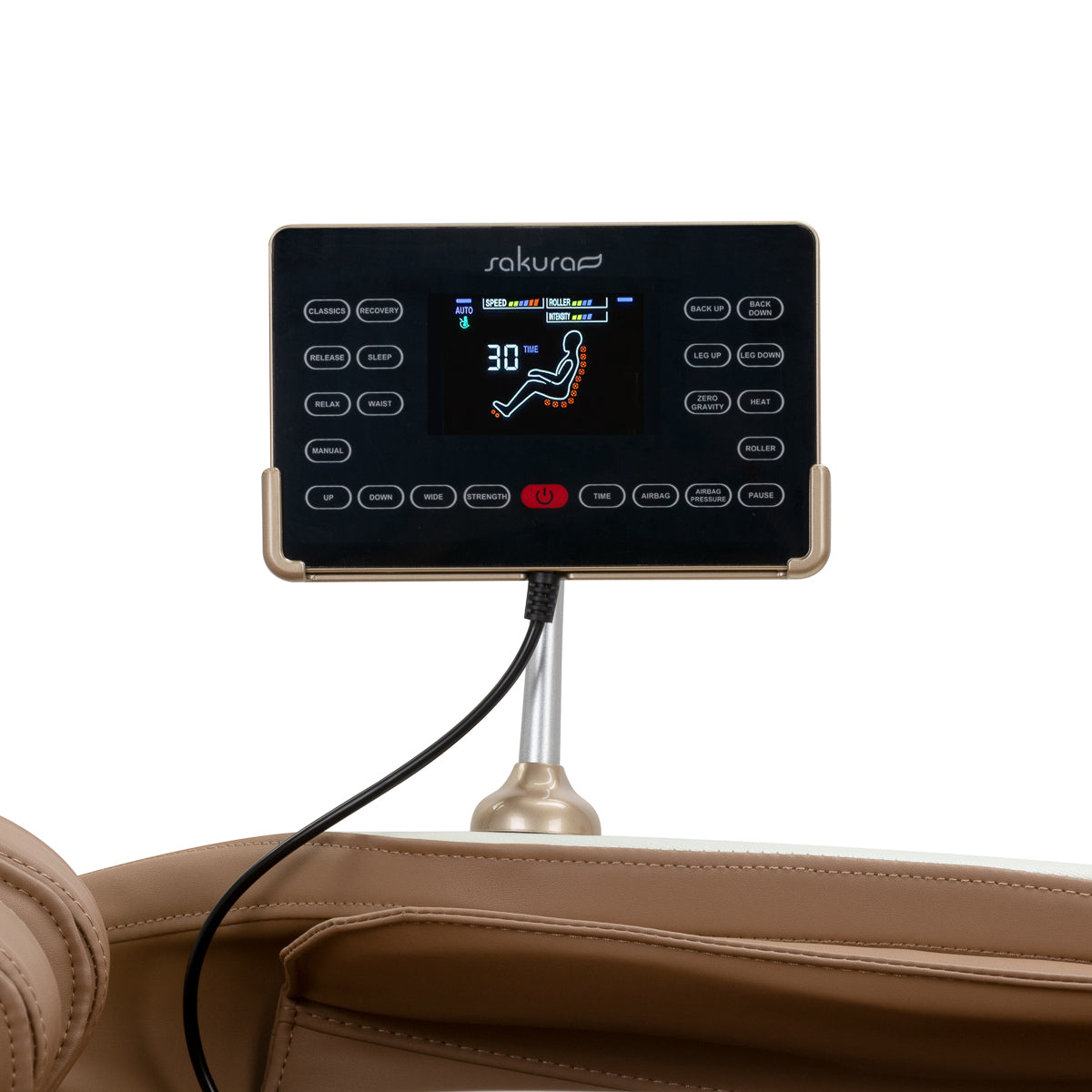 Sakura Luxury 808 massage chair white and beige - BVShop