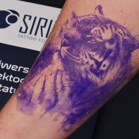 Sirius SIRIUS Tattoo Stencil Transfer Paper Universal pack with 25 sheets, used for transferring tattoo designs onto skin.