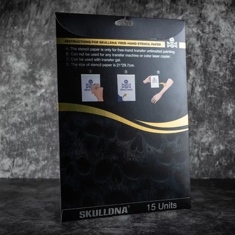 Skull DNA Freehand Stencil Paper 15 sheets - BVShop
