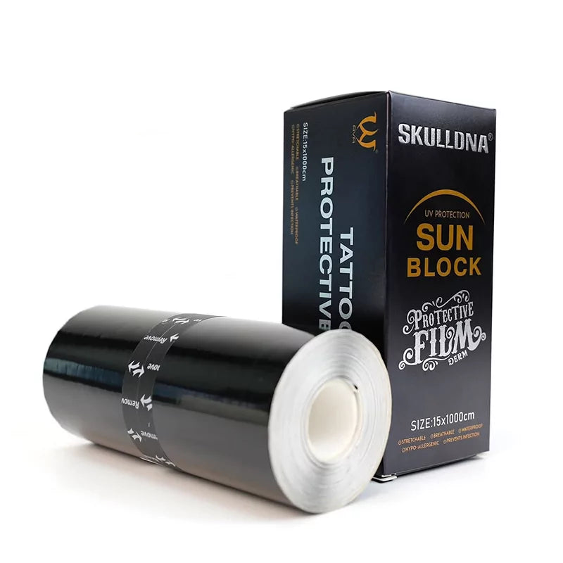 Skull DNA Sun Block tattoo protective film 15cm x 10m UV support