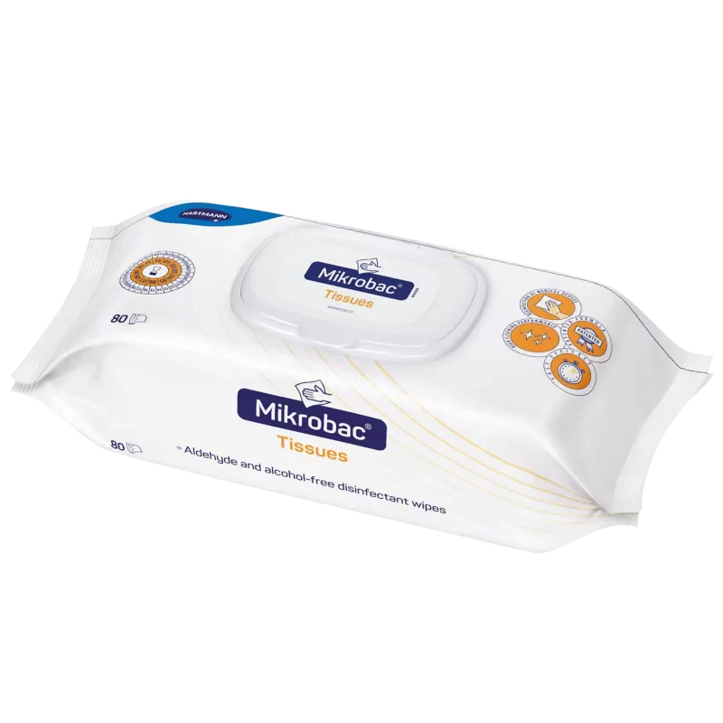 Mikrobac Tücher Oberflächendesinfektionstücher Ohne Alkohol 18cm x 20cm
