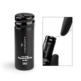 The Perma Mapping String Bottle in black, red, and white with a clear plastic body and colorful string inside.