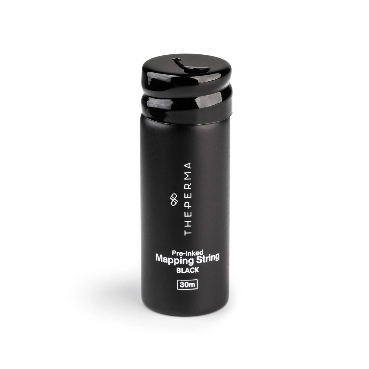 The Perma Mapping String Bottle in black, red, and white colors, featuring a sleek design for easy mapping and organization.