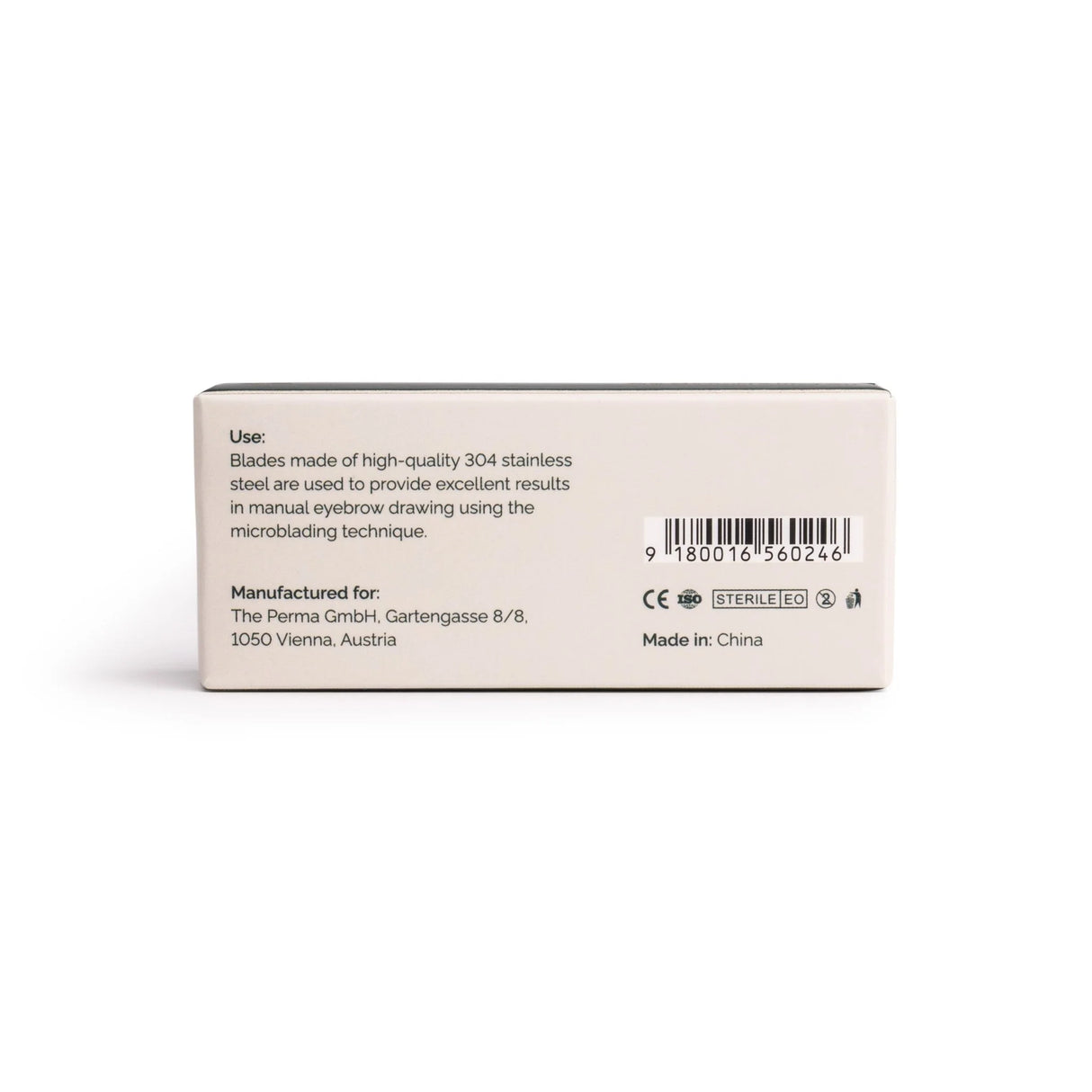 Set of 50 The Perma Microblading Blades U18 0.18mm, thin precision blades for eyebrow microblading procedures.