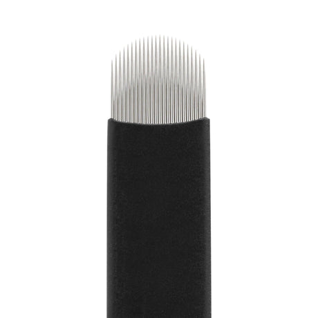 Set of 50 The Perma Microblading Nano Blades U24 0.16 for precise eyebrow microblading procedures.