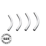 Titan gebogene Stange für Piercing