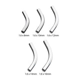 Titan gebogene Stange für Piercing