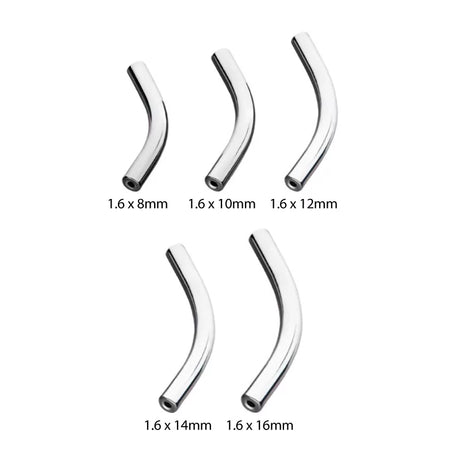 Titan gebogene Stange für Piercing
