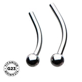 Titanium Push-In Gebogener Labret