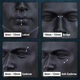 Titanium Push-In Gebogener Labret