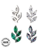 Titanring in Blattform