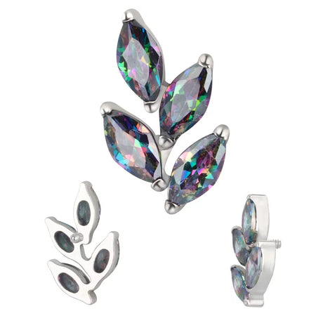 Titanring in Blattform