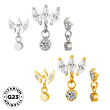 Titanring Marquise Fassung