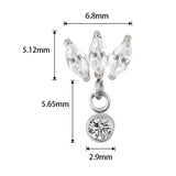 Titanring Marquise Fassung