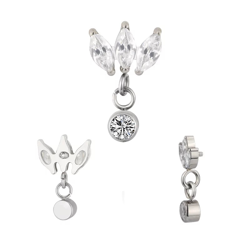 Titanring Marquise Fassung