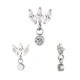 Titanring Marquise Fassung