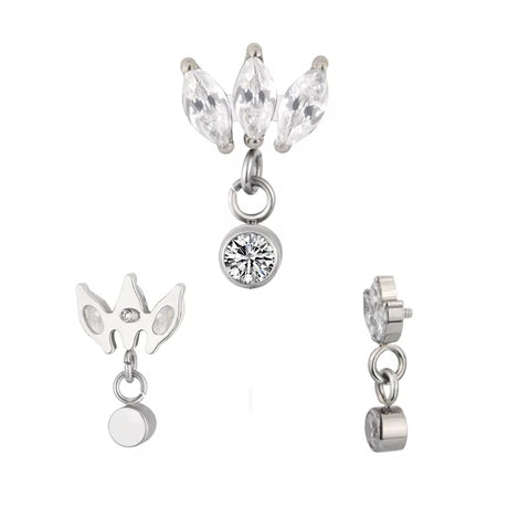 Titanring Marquise Fassung