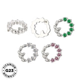 Titanring Olivenkranz