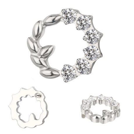 Titanring Olivenkranz