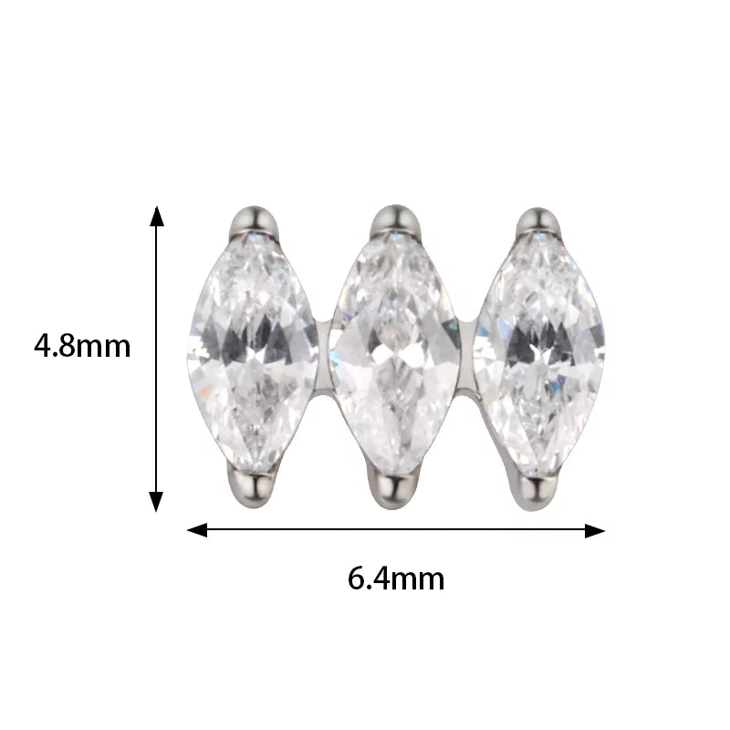 Titanring Parallel Marquise