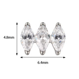 Titanring Parallel Marquise