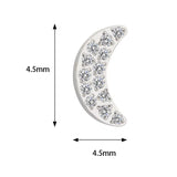 Titanring mit Pavé-Mondstein