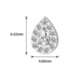 Titanring mit Pavé-Birnenschliff