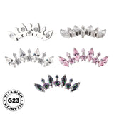 Titanring Rund und Marquise