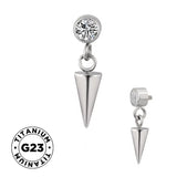 Titanring mit Dornfassung