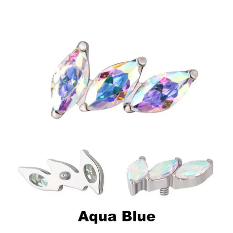 Titanring-Spitzen 3-Zinken Gebogener Fächer