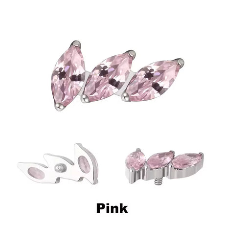 Titanring-Spitzen 3-Zinken Gebogener Fächer