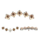 Titanring-Spitzen 5 Krappen Zirkonia-Fassung