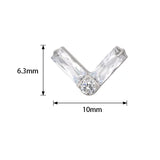 Titanring Zwillings-Rechteckform