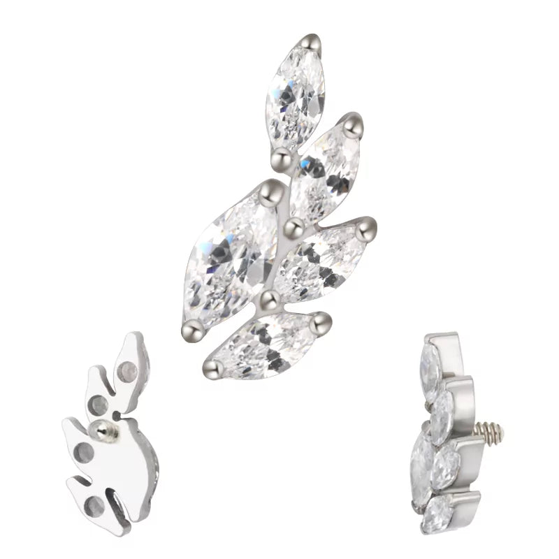 Titanring in Weizenährenform