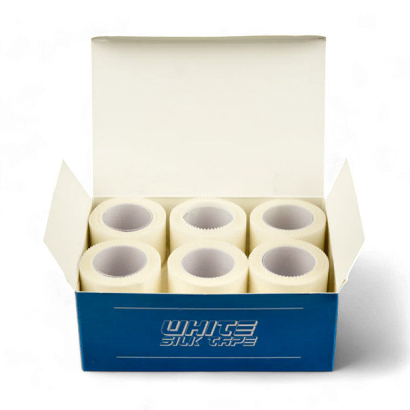 Unistar Silk Surgical Tape 2.5cm x 5m, soft and breathable medical tape for wound care and secure dressing application.