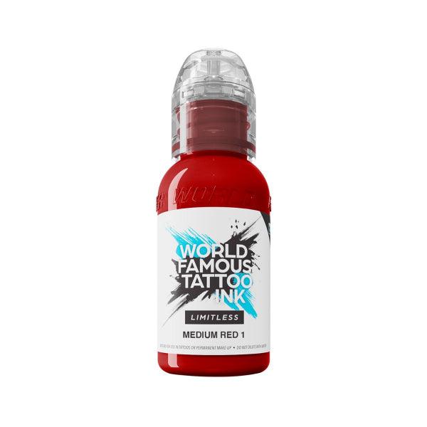 Weltberühmte Limitless Tattoo-Tinte Medium Red 1, 30 ml