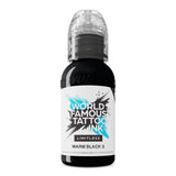Weltberühmte Limitless Tattoofarbe Warm Black 3, 30 ml