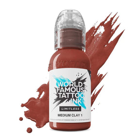 World Famous Limitless Tattoo Ink Medium Clay 1 30ml - BVShop